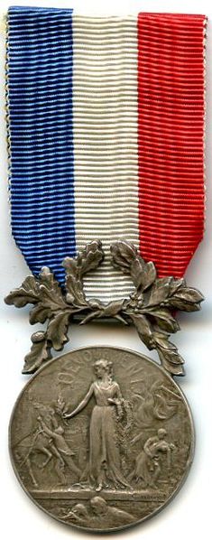 Médaille d'honneur pour acte de courage et de dévouement - Argent 1